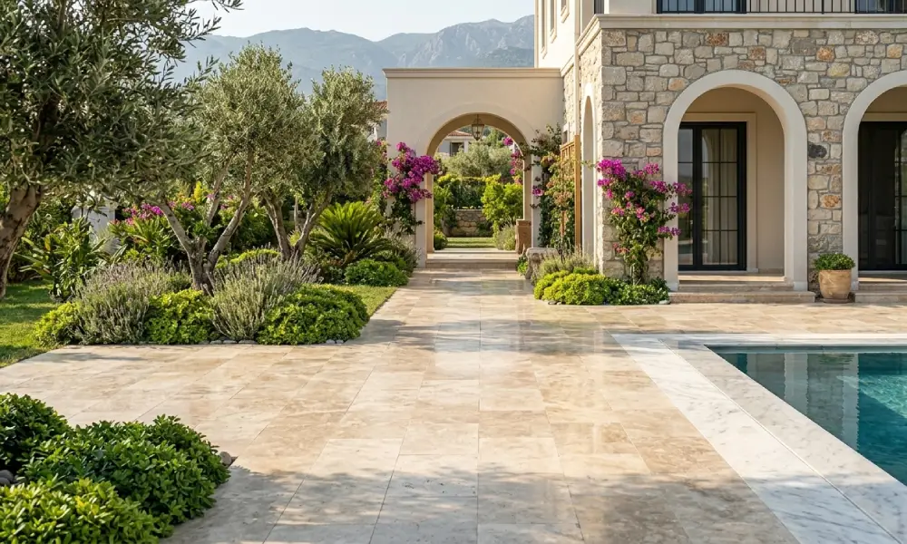 Dış mekan mermer kaplama uygulaması